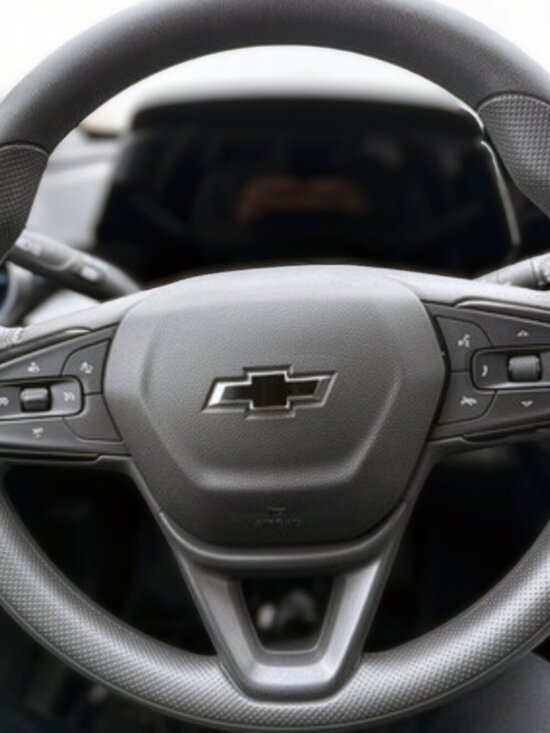 Advanced Trims Other - Matte Black Steering Wheel Bowtie Overlay Chevy Trax 2015 - 2026 NOT VINYL